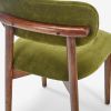 Atkin and Thyme Layla Dining Chair Green Velvet  Back Support