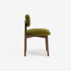 Atkin and Thyme Layla Dining Chair Green Velvet Side Profile 