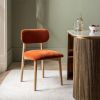 Atkin and Thyme Suri Rug with Layla Rust Dining Chair