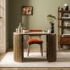 Atkin and Thyme Layla Chair In Rust Velvet With Rondo Desk