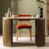 Atkin and Thyme Layla Chair In Rust Velvet With Rondo Desk