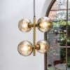 Atkin and Thyme Mina Pendant Close Up Light On