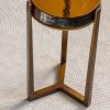 Atkin and Thyme Molten Side Table in Amber Bottom Detail