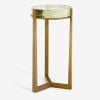 Atkin and Thyme Molten Side Table Clear Glass Unit