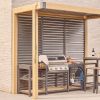 Atkin and Thyme Savannah Outdoor Kitchen Bundle with BBQ Pergola (Sold Separately)
