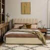 Atkin and Thyme Sloane Kingsize Fluted Bed in Natural Boucle