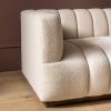 Atkin and Thyme Sloan Fluted 2-Seat Sofa Left Armrest Detail