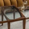 Atkin and Thyme Sorrento Nesting Coffee Table Glass Top Detail