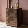 Atkin and Thyme Tessa Bedside Table Side View