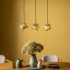 Atkin and Thyme Tula Trio Pendant Light On