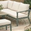 Atkin and Thyme Valentina Modular Lounge Set with Adjustable Table Seating Detail