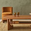 Atkin and Thyme Wesley Occasional Chair in Mustard With Umi Coffee Table