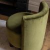 Atkin and Thyme Wesley Occasional Chair in Olive Green Close Up