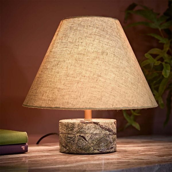 Alana Table Lamp With Forest Green Marble