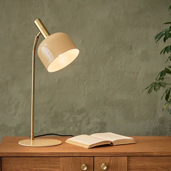 Atkin and Thyme Emma Table Lamp in Latte 