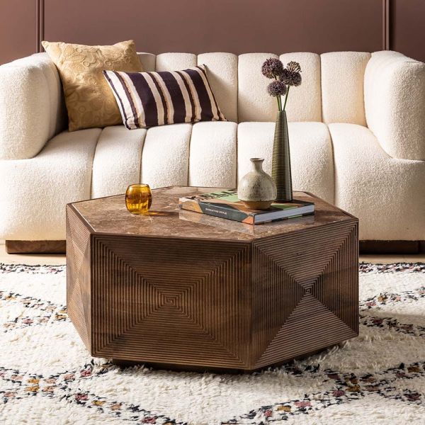 Atkin and Thyme Emperor Marble Coffee Table