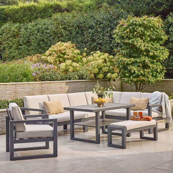 Gabriela Corner Lounge Dining Set with Lounge Chair