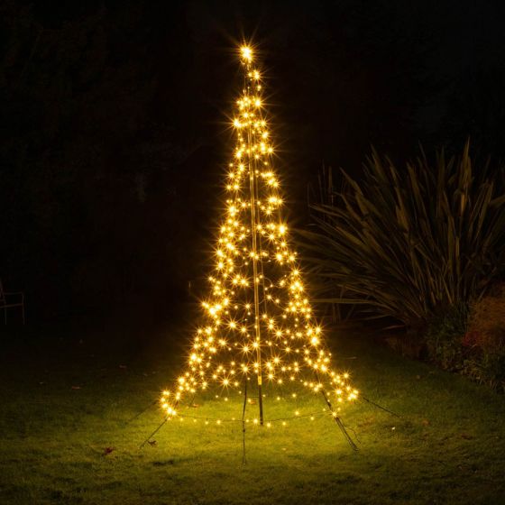 OUTDOOR STARRY CHRISTMAS TREE - 2M TALL