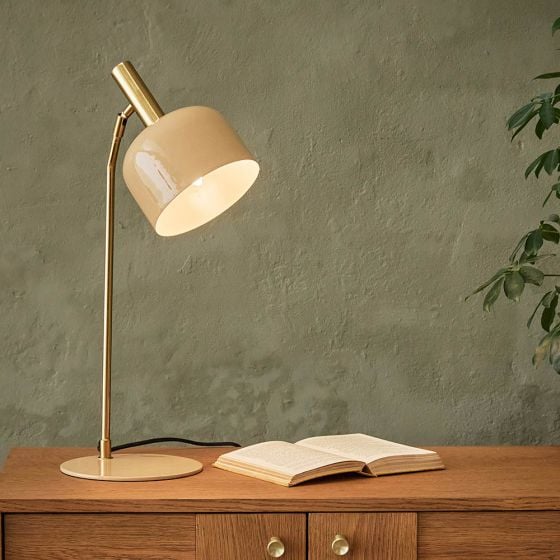 Atkin and Thyme Emma Table Lamp in Latte 