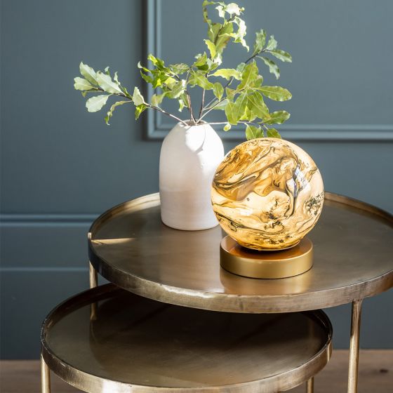 Atkin and Thyme Tula Table Lamp Light On